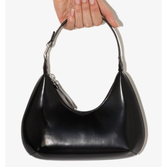 BY FAR Black Baby Amber Bag